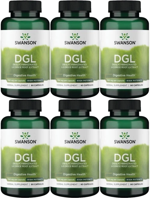 스완슨 DGL 감초 뿌리 추출물 700mg, 6개, 90정 - 쿠팡
