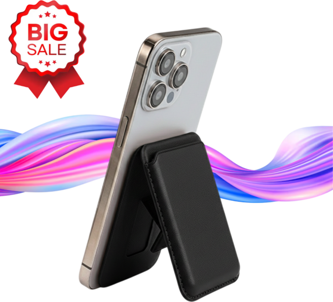 폴딘 맥세이프 카드지갑 거치대 3장 케이스 가죽