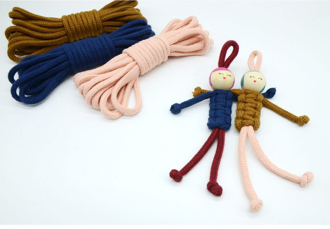 마크라메 우동실 소분실 우동끈 5m 64컬러, 1개, 25 레드