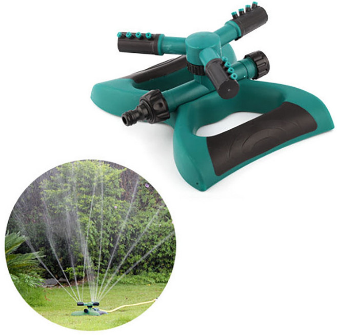 다이모공구 나비형 스프링쿨러 360도 회전, 녹색, 1개