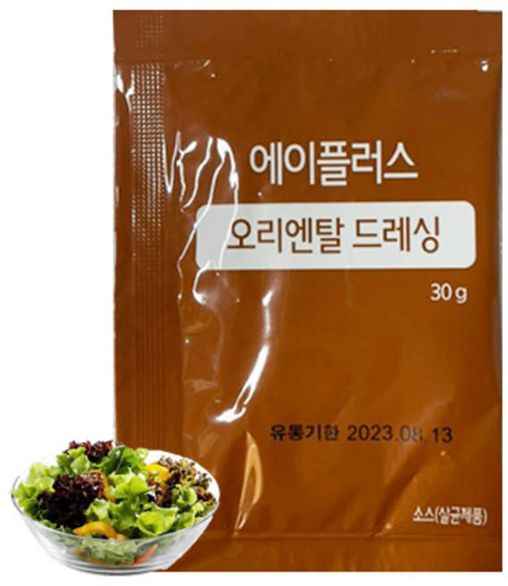 [다만세푸드] 아워홈 일회용 오리엔탈 드레싱 소스 30g (실온), 70개