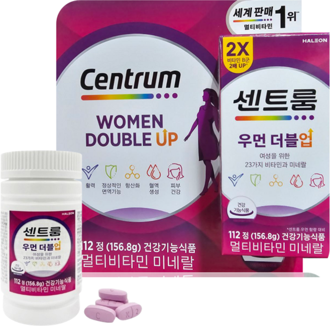 [국내발송] 센트룸 포 우먼 멀티비타민 112정 + 사은품증정, 1개