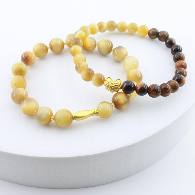 루미모아 천연원석 호안석 물고기 팔찌 6mm 8mm