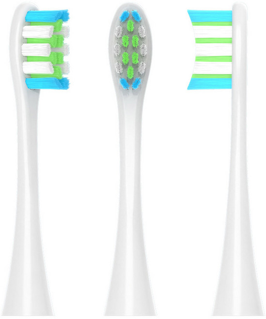 Oclean X/ X PRO/ Z1/ F1/ One/ Air 2 /SE 용 교체 브러시 헤드 소닉 전동 칫솔 듀퐁 소프트 강모 노즐 1-4 개 White 4Pcs 13), White 3Pcs, 1개, 한개옵션1