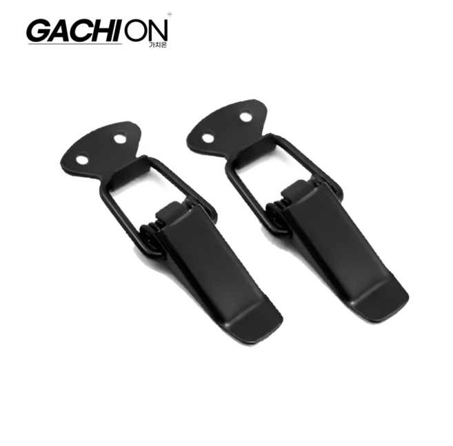 자동차 에어댐 차량 매미고리 피싱 브라켓 범퍼 후크 고정 단차 클립 당겨 소형 연결 잠금 장치 가치온, 블랙 2개, 범용