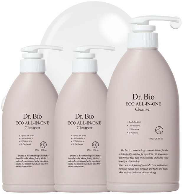닥터바이오 에코 올인원 바디워시 750g+250g+250g