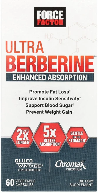 Force Factor Ultra Berberine™ 베지 캡슐 60정 Factor (포스 팩터), Force Factor, Ultra Berberine™, 1개 - 쿠팡