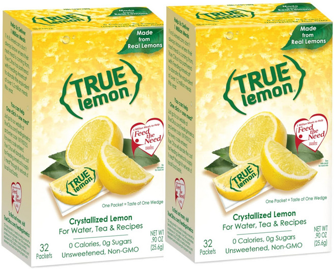 트루 시트러스 - 트루 레몬 결정화 레몬 (32개 2박스 = 64팩) 트루 시트러스 - 트루 레몬 결정화 레몬 (32개 2박스 = 64팩), 1개