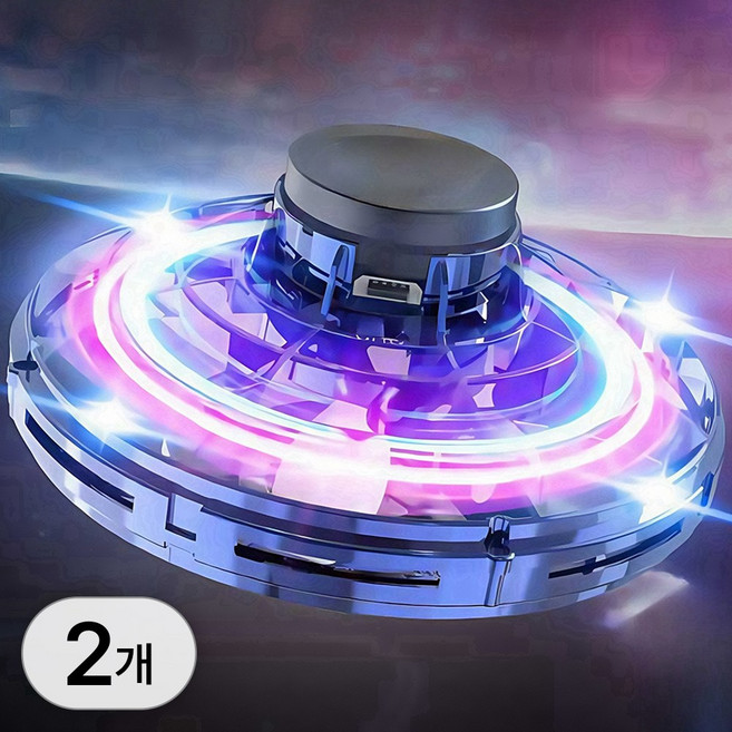 투데이토이 1+1 플라잉 피젯 스피너 고급 메탈 토네이도 led 플라잉볼 키덜트 부메랑볼 팽이 부메랑 캐치볼 플레이, 2개, W99068I(블루+레드