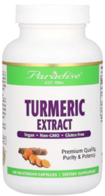파라다이스허브 강황 추출물 500mg 180 베지 캡슐 터메릭 익스트렉, 1개, 180정 - 쿠팡