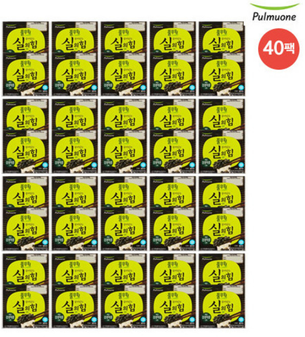 [풀무원] 살아있는 실의 힘 국산검정약콩 나또 40팩, 49.5g