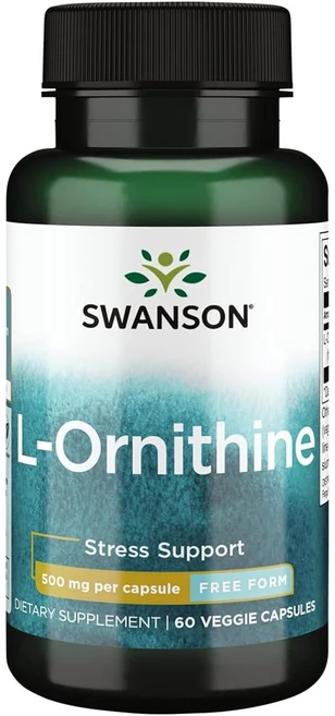 스완슨 L-오르니틴 500mg 베지 캡슐, 60개입, 1개, 60정 - 쿠팡