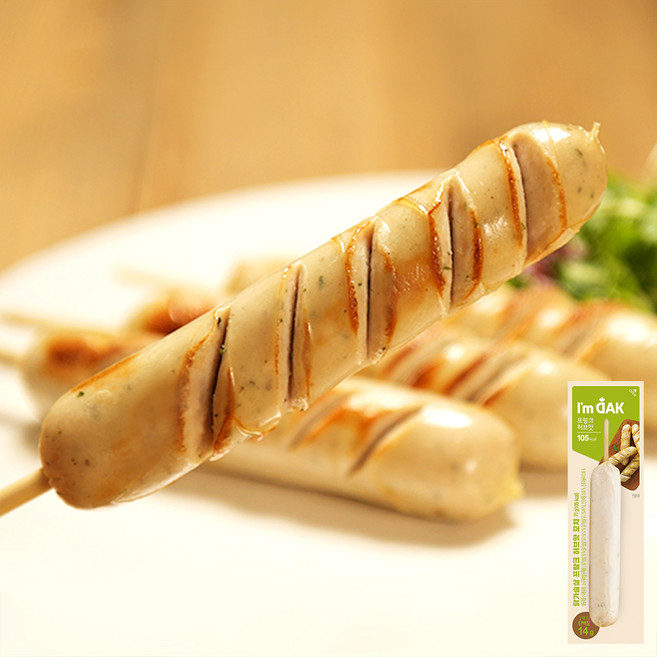 아임닭 닭가슴살 프랑크 꼬치형 소시지 허브 70g, 50개