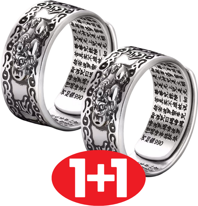 1+1 행운 소원 재물운 반지 2종