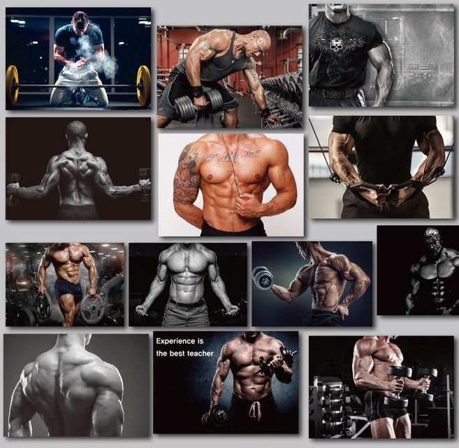 헬스 인테리어 홈짐 꾸미기 헬스장 운동자극 포스터 인테리어 벽꾸미기 모음, 03, A2 사이즈, 포스터 + 블랙 액자 결합