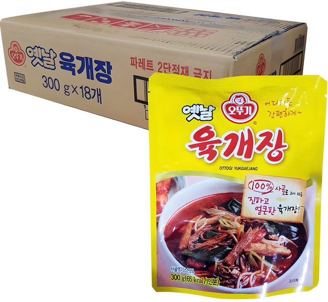 오뚜기옛날 육개장, 300g, 18개