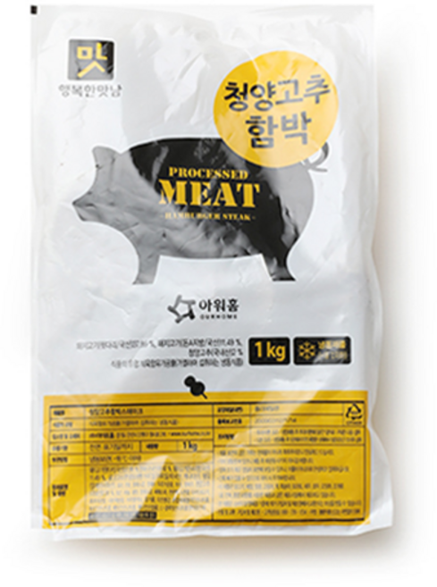 아워홈 행복한맛남 청양고추 함박스테이크, 1kg, 2개