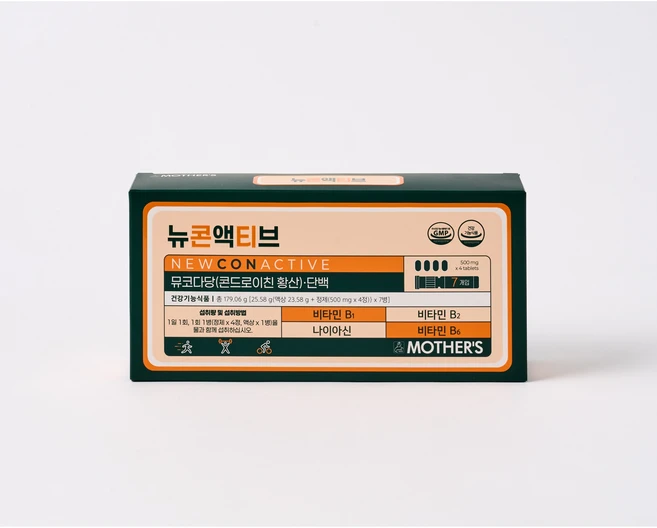 [유통기한6월] [뉴콘액티브] 운동 전 마시는 액상 영양제. 한병으로 에너지 충전+관절 케어 (뮤코다당 단백 콘드로이친), 4박스, 7회분 - 쿠팡