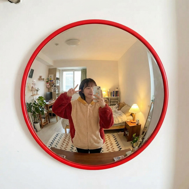 실내 광각 거울 오목 볼록 거울 장식 벽면 거실 촬영 도구, 30c 실내 광각 렌즈*1