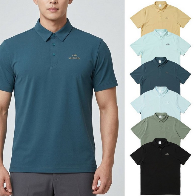 국내백화점 아이더 패딩 ON THE ROCK 온더락 베가 남성 여름 우븐 반팔 폴로티 DMM24218 바람막이 점퍼 (BK파우치증정)