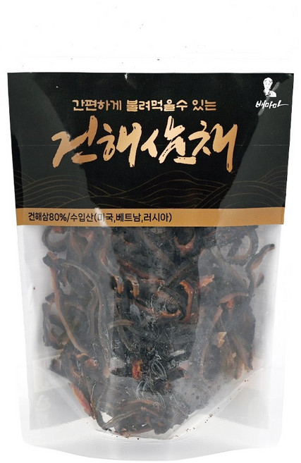 배마마 수입산 건해삼채 마른해삼 말린해삼 식자재 100g 200g 2종, 1개