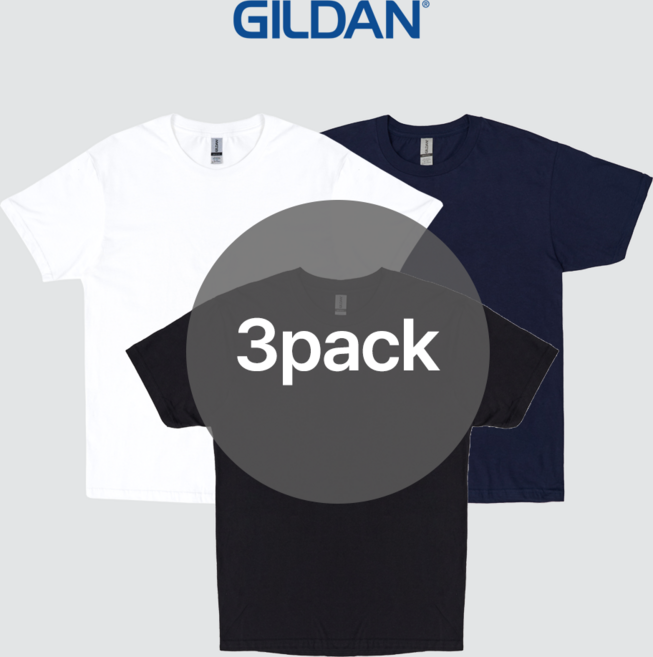 [3PACK] 길단 30수 무지 반팔 티셔츠 3color