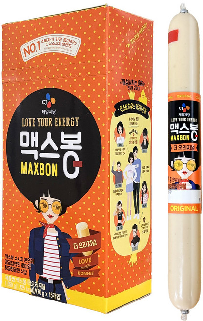 맥스봉 오리지널 525g (한박스), 70g, 15개