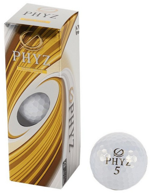 브리지스톤 골프 BRIDGESTONE GOLF 남성 공 PHYZ 파이즈 5 펄 화이트 3 개들이 컬러 284857, FF