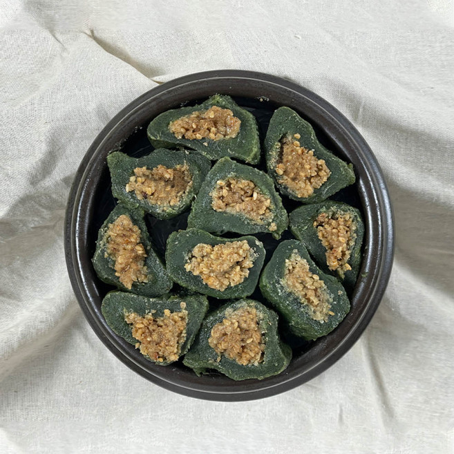 영광 모싯잎 찐 깨송편, 800g, 2개