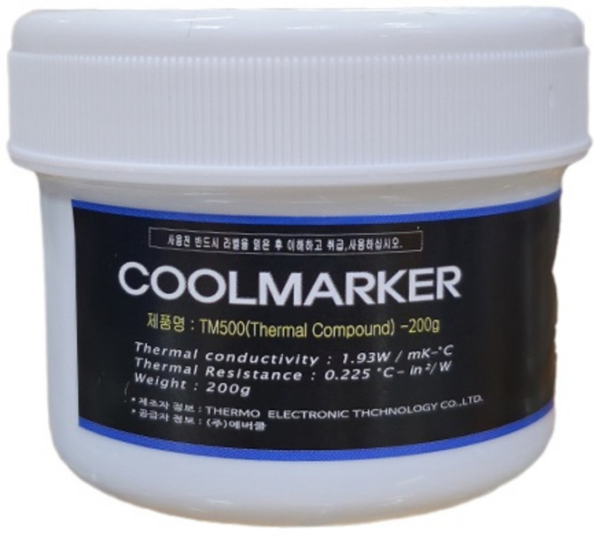[에버쿨] TM-500 써멀그리스 [회색 200g], 1개