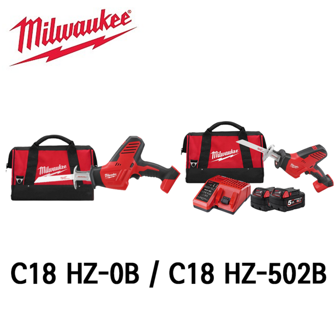 밀워키 충전미니컷소 C18 HZ-502B 18V5.0Ah 충전컷소, 1개