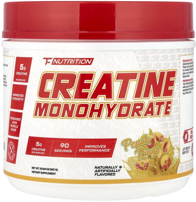 프리미엄상품 TC Nutrition 크레아틴 일수화물 피치 링 90회 제공량 567g(20oz) 끝내주게잘나가는상품, TCNutrition크레아틴일수화물피치링90회제공량56, 567g, 1개 - 쿠팡