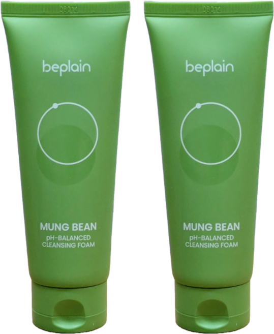 비플레인 녹두 클렌징폼 약산성 160ml 2개세트 지구생각 에디션, 160ml × 2개, 2개