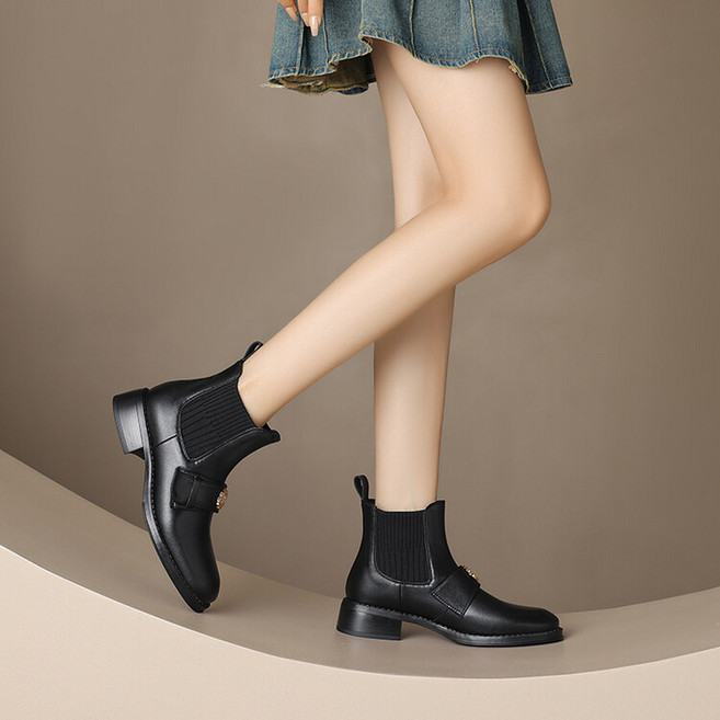 여성 구두 워커 하이탑 패션 통근 패션 패션 아웃도어