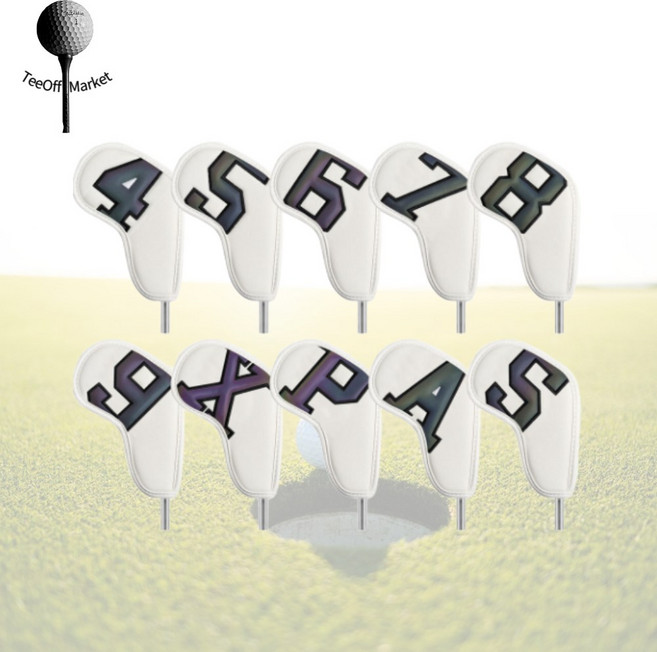 아이언커버 홀로그램 화이트 핑 미즈노 호환가능 10개 세트