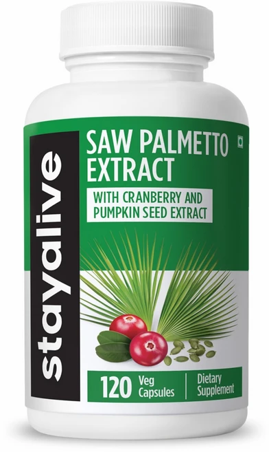 StayAlive USA 패스트 구매 톱 팔메토 추출 캡슐 17000MG 상당 크랜베리 & 호박 씨앗과 혼합 UT용 비건 알약 120개 전립선 & 웰니스 지원, 1개, 120정 - 쿠팡