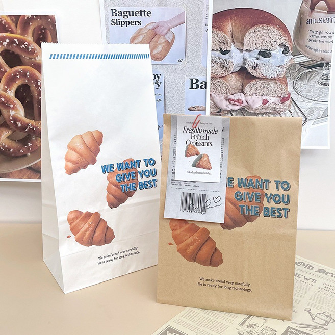 [소행섬] DFP 소금빵 각대봉투 L, 화이트, 1000개