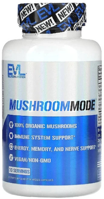 이블루션 뉴트리션 MushroomMode 베지 캡슐 90정, 1개 - 쿠팡
