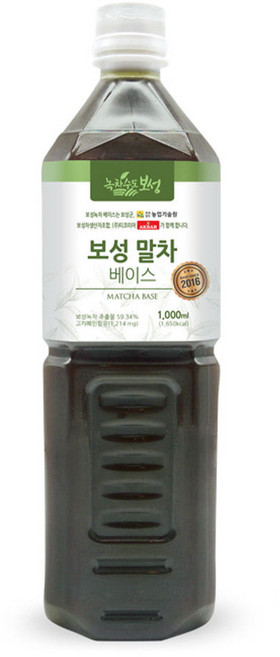 아크바 보성녹차 베이스1L, 1L, 1개, 1개입, 1L