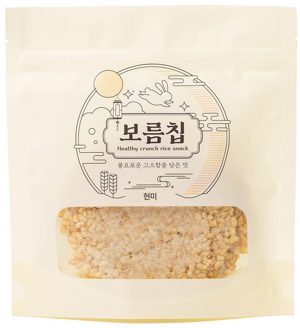 꼬소당 보름칩 국내산 현미 바삭한 누룽지칩, 1개, 100g