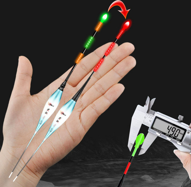 ZA 짧은 찌 단찌 스마트 변색 전자찌 얼음 새우 민물 추천 수초용 내림 올림, 2개, ZA-03 부력2.0g