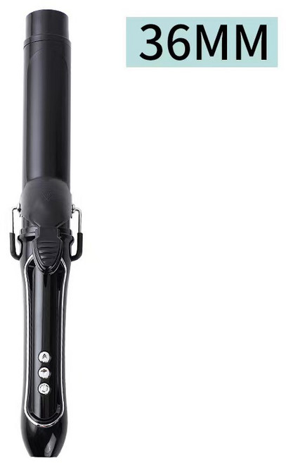 위금두 세라믹 음이온 아이롱 웨이브 봉고데기 A202, 블랙36mm