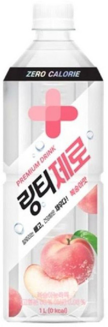 링티 제로 복숭아맛, 1L, 4개