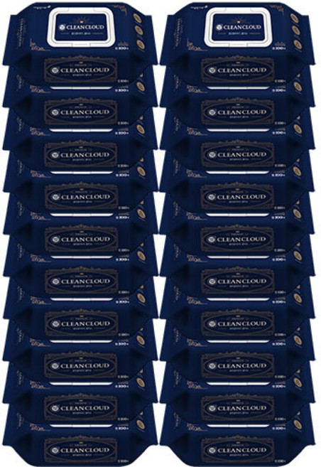 깨끗한나라 클린클라우드 물티슈 캡형 100매x20개, 4.6g, 100개입, 20개