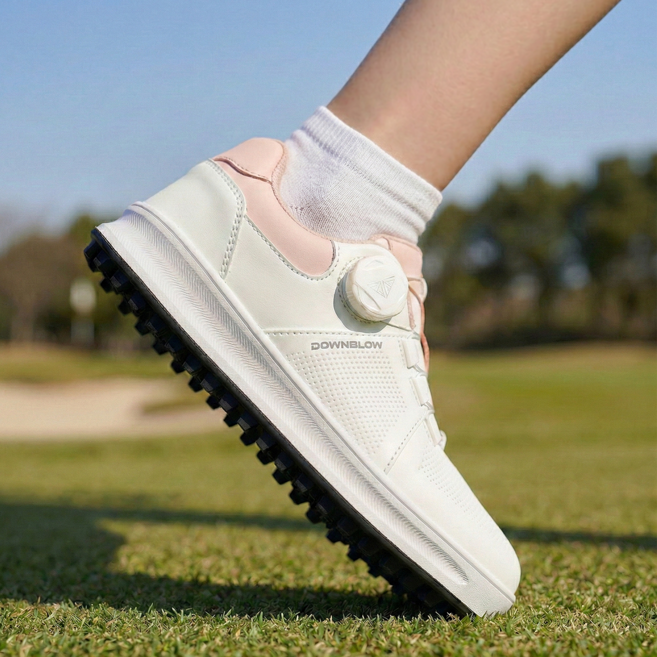 다운블로우 다이얼 스파이크리스 골프화 여성 남성 발편한 논슬립 쿠션 스포츠 골프 운동화 워킹화 실내 스크린 골프화