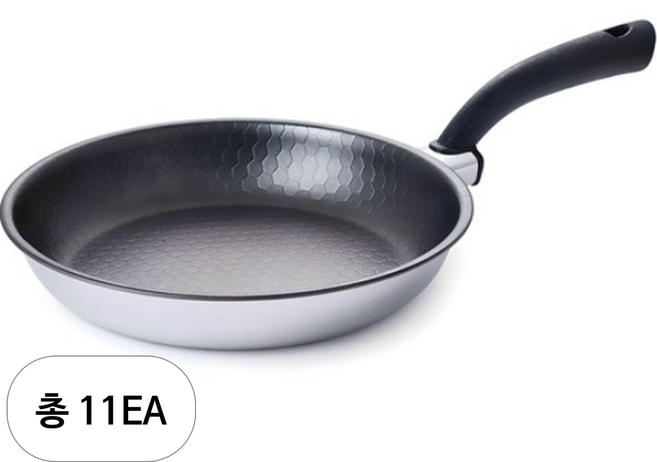 알텐바흐 인덕션 헥사 통5중 스테인레스 프라이팬, 26cm, 11개