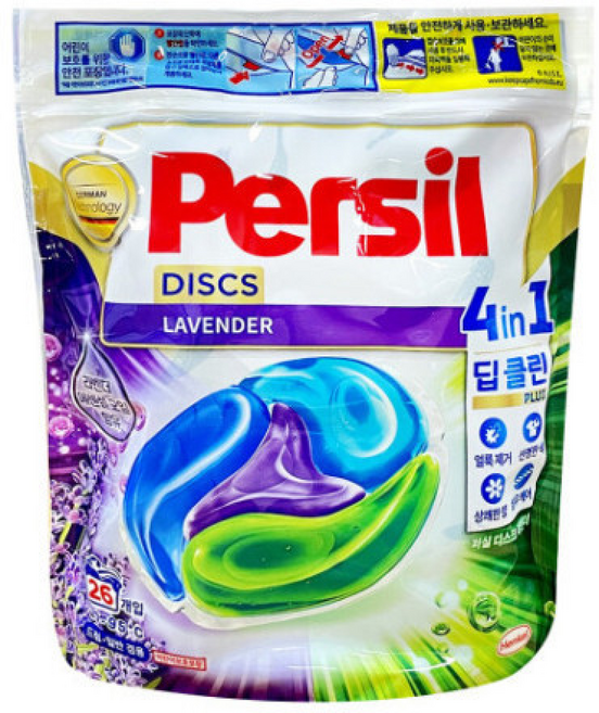 퍼실 캡슐세제 디스크 라벤더 실내건조, 1g, 26개입, 1개