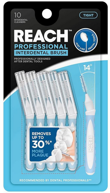 리치 치간 브러시 클리너 1.3mm 잇몸 제거기 플라크 브러시 10개 칫솔 구강 넓고 치아용 치실 1팩 교정 치과용 관리 보호 민감한 카운트, Brush 1.0mm, 10 Count (Pack of 6)