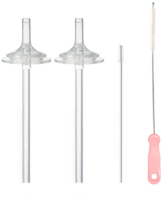 하이비 더블하트 그로미미 유피스 호환 2단계 간편 교체용 빨대리필 세트 + 빨대브러시1P(컬러랜덤), 1세트