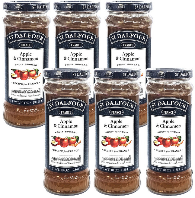 샹달프 애플 앤 시나몬 잼, 284g, 6개